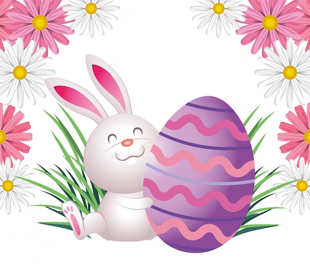 Cartone animato di coniglio di Pasqua
