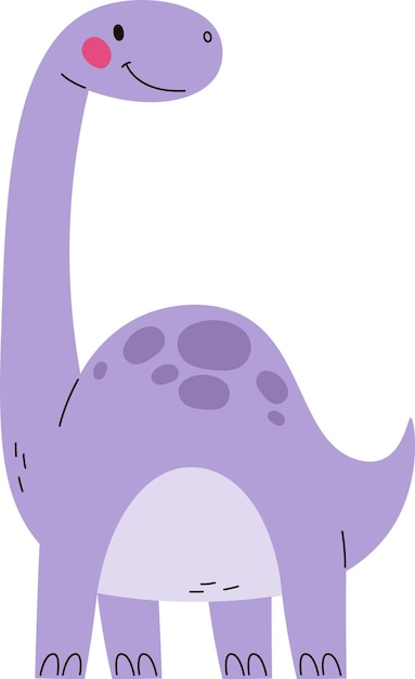 Cartone animato di dinosauro in piedi