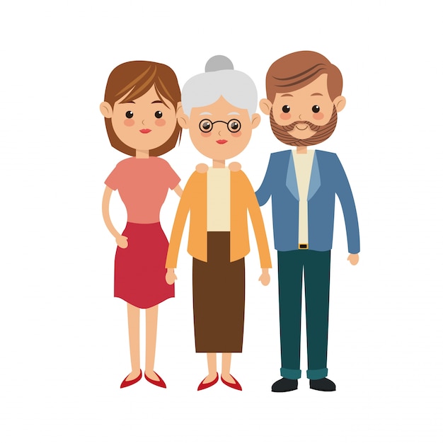 Cartone animato di famiglia
