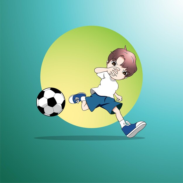 Cartone animato di giocatore di football