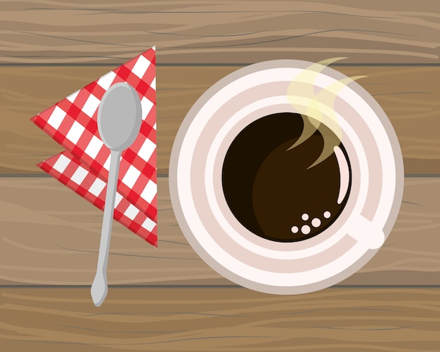Cartone animato tazza di caffè