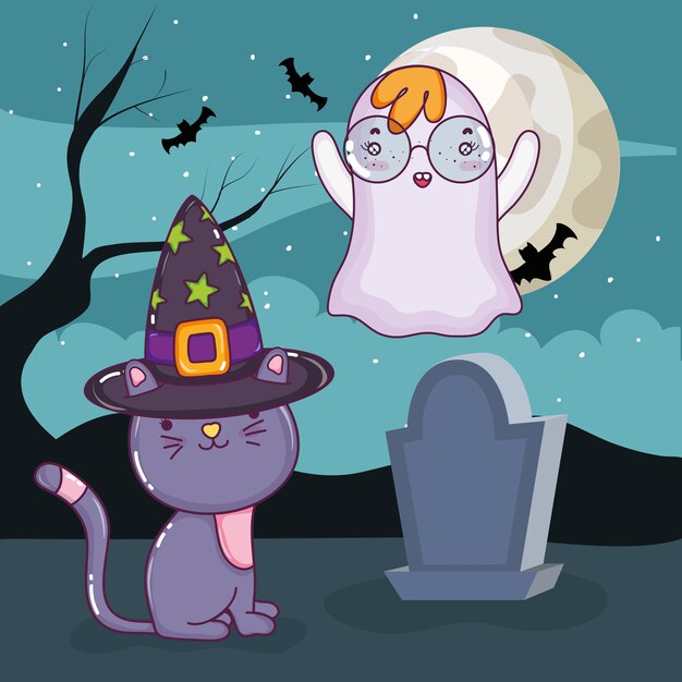 Cartoni animati per gatti di Halloween