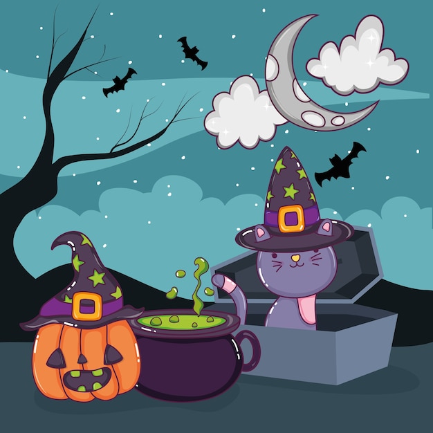 Cartoni animati per gatti di Halloween