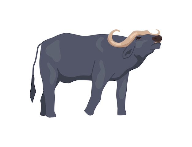 Cartoon bufalo animale fauna e fauna africana