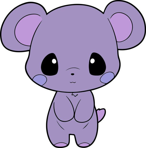 Cartoon carino di Koala Illustrazione vettoriale di Koala clipart