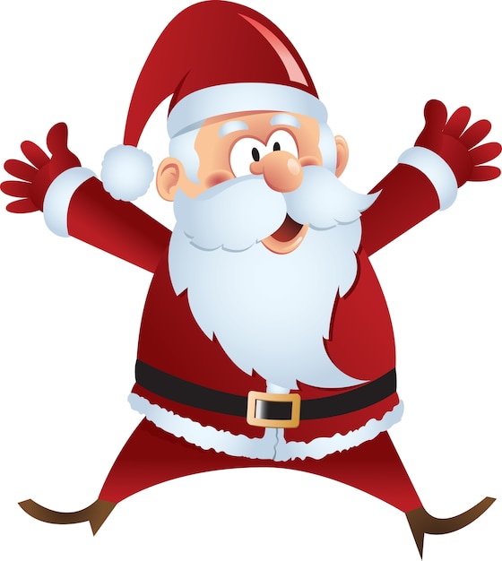 Cartoon santa claus