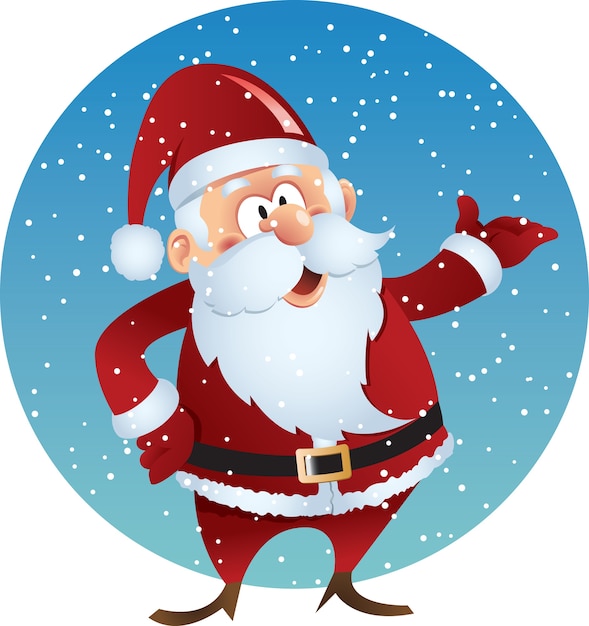 Cartoon santa claus