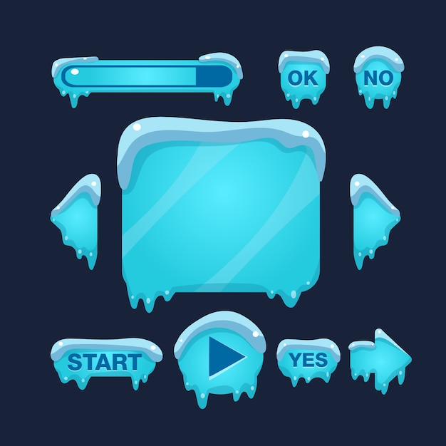 Cartoon Winter Game Interfaccia utente