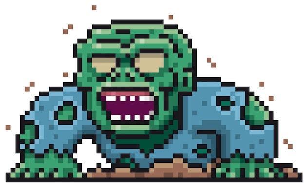Cartoon Zombie Pixel design
