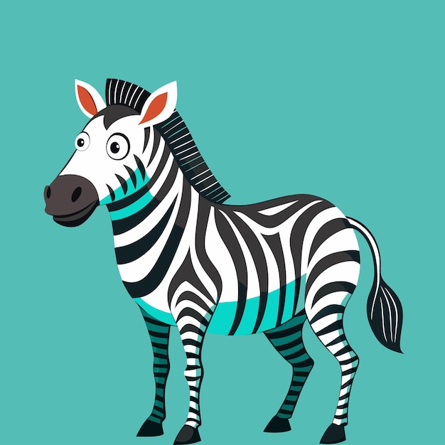 Cavallo a strisce di zebra animale della savana africana modello di linea di pelle a strisce