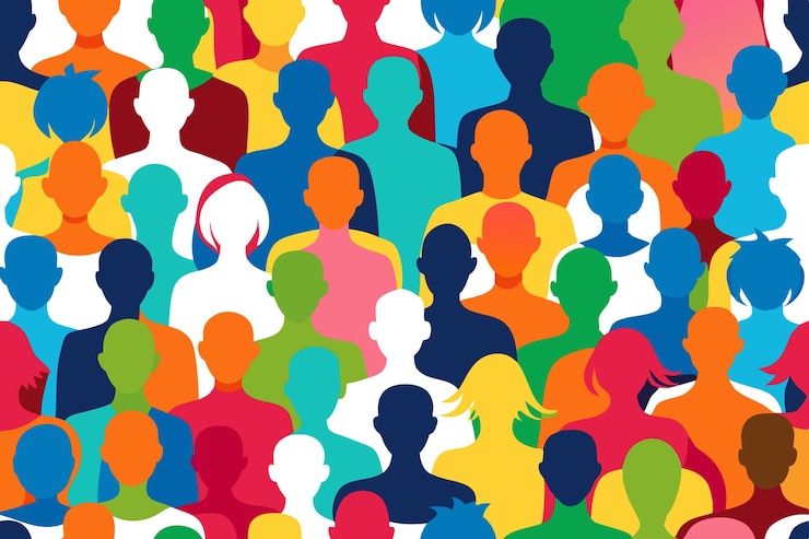 Vettore celebrare la diversità