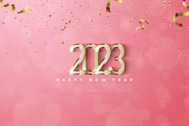 celebrazione del nuovo anno 2023 con una bella colorazione.