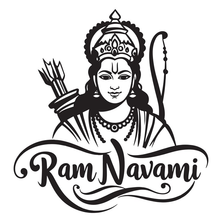 Vettore celebrazione di ram navami
