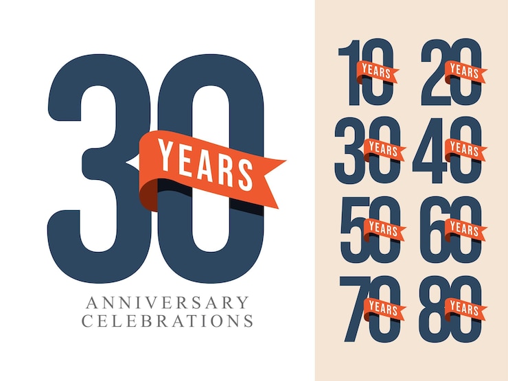celebrazioni dell'anniversario ccollections logo design concept