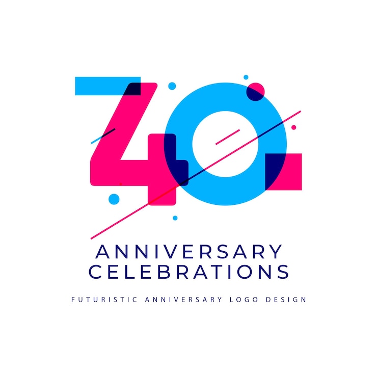 celebrazioni dell'anniversario ccollections logo design concept