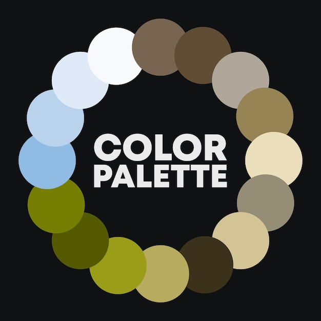Cerchio di colore Combinazioni di colori Illustrazione vettoriale