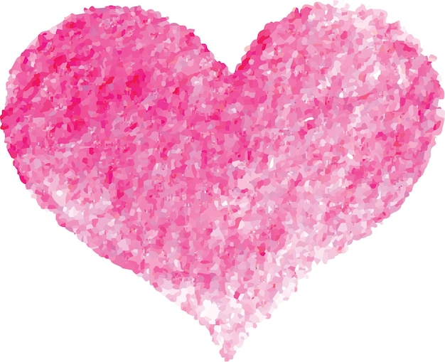 cerchio rosa di amore del cuore dell'acquerello