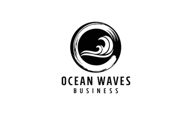 Cerchio Sea Wave Logo design.