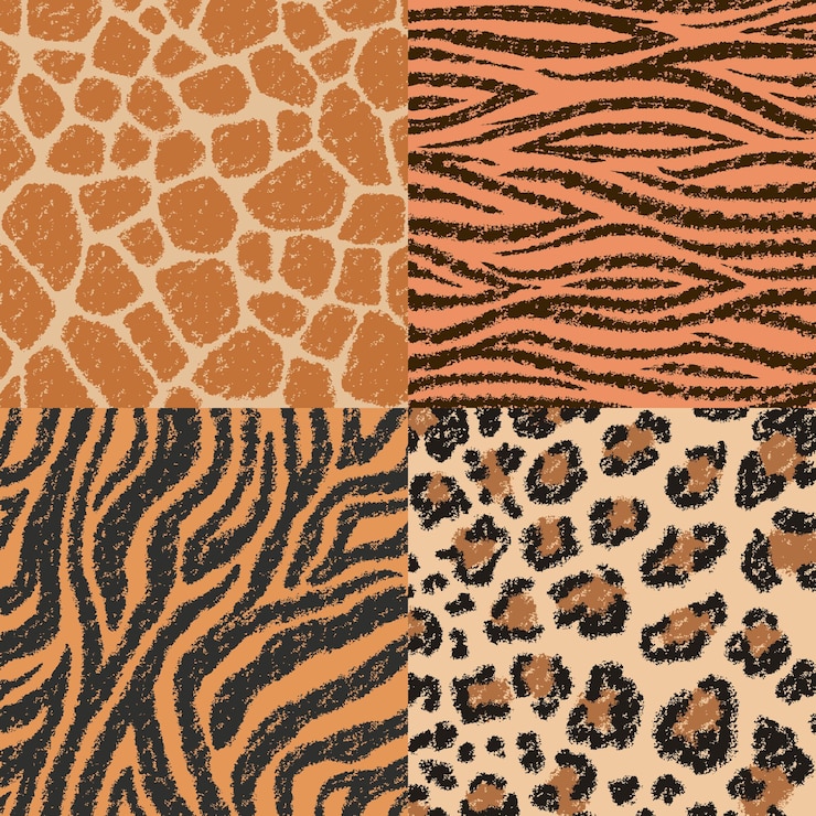 Vettore cernia tigre leopardo ghepardo culottes modello trama dettagliata e motivo perfetto per sfondo e carta da parati