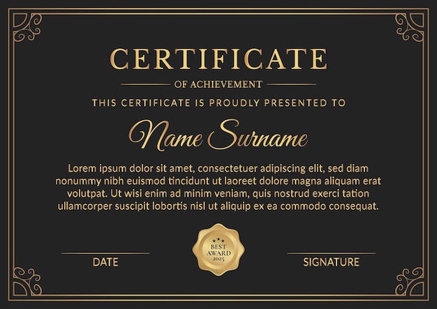 Certificato di realizzazione 2