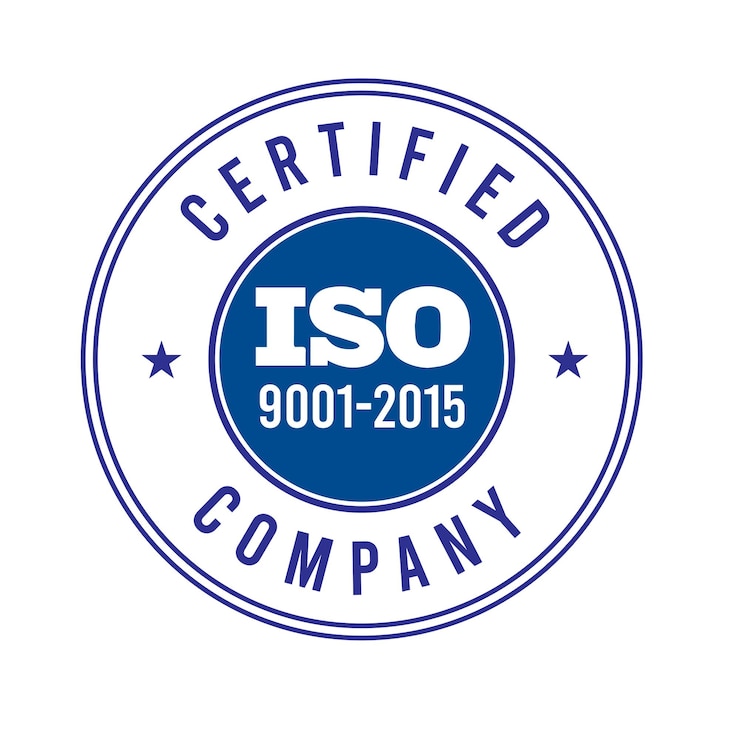 Vettore certificazione iso 9001 2015 logo iso 9001 2015 certificazione iso 9000