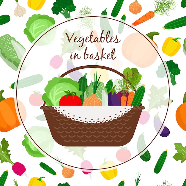 Cestino con verdure