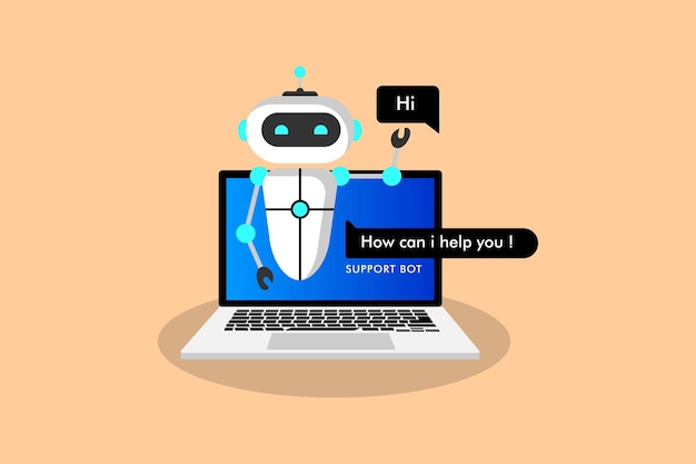 chat bot o chatterbot Chatbot concetto di icona Robot Assistenza virtuale