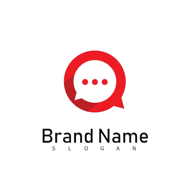 Chat logo design icona affari