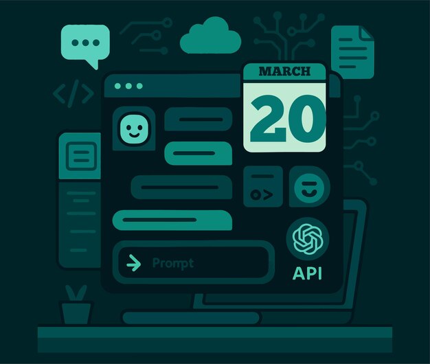 chatgpt based vector illustration march