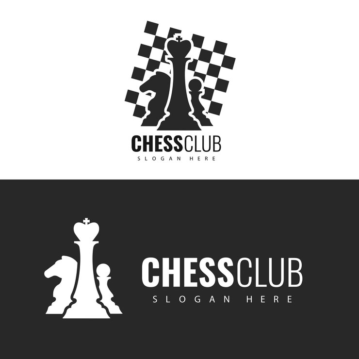 Chess Club Template Logo design.
