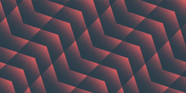 Vettore chevron angolato vector seamless pattern trend rosso ultra ampio sfondo astratto
