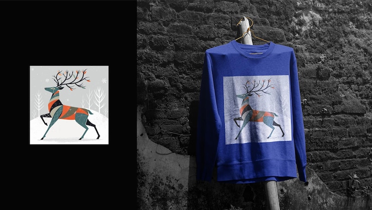 Vettore christmas tshirt progetta abbigliamento festivo e creativo