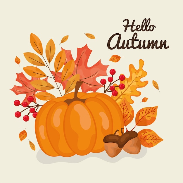Ciao banner autunnale