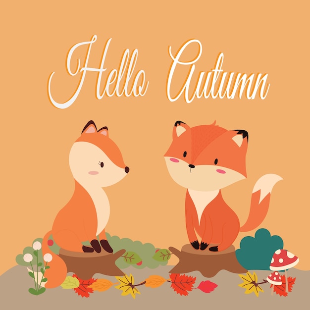 Ciao carta d&#39;autunno