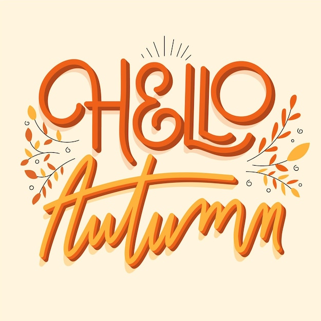 Ciao lettere autunnali creative