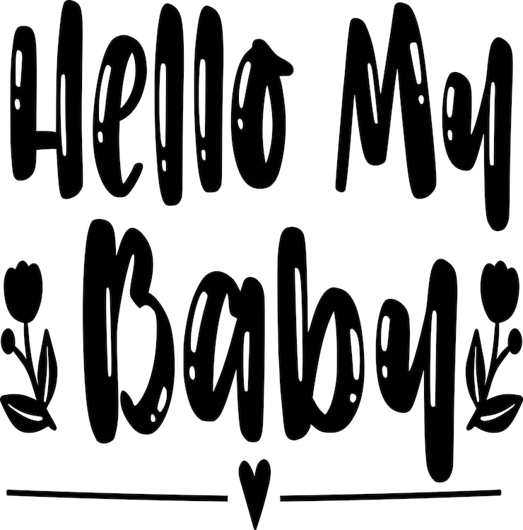 Vettore ciao, mia bambina svg