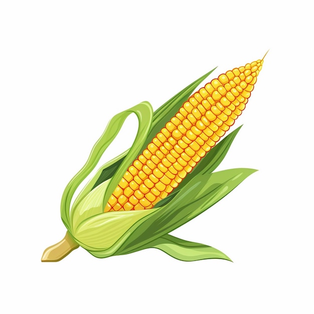 cibi vettoriali illustrazione del mais grano agricoltura naturale vegetariano popcorn biologico