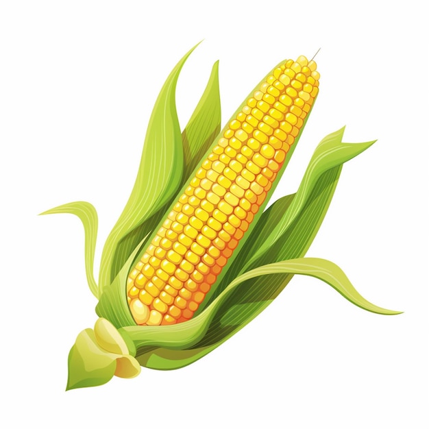 cibi vettoriali illustrazione del mais grano agricoltura naturale vegetariano popcorn biologico