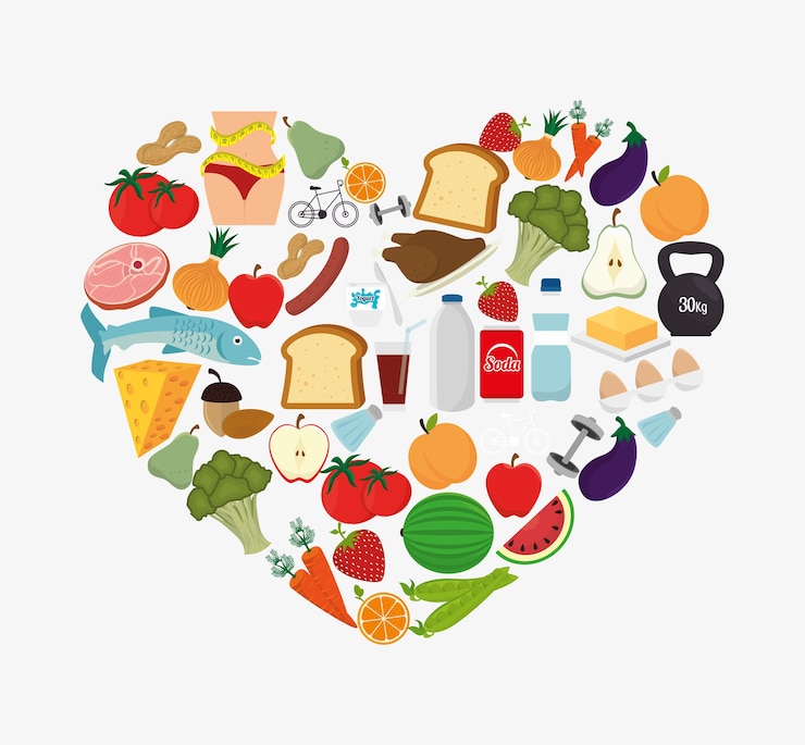 Vettore cibo salutare