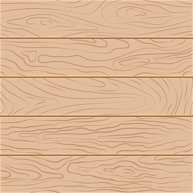 Cinque tavole di legno dal design piatto