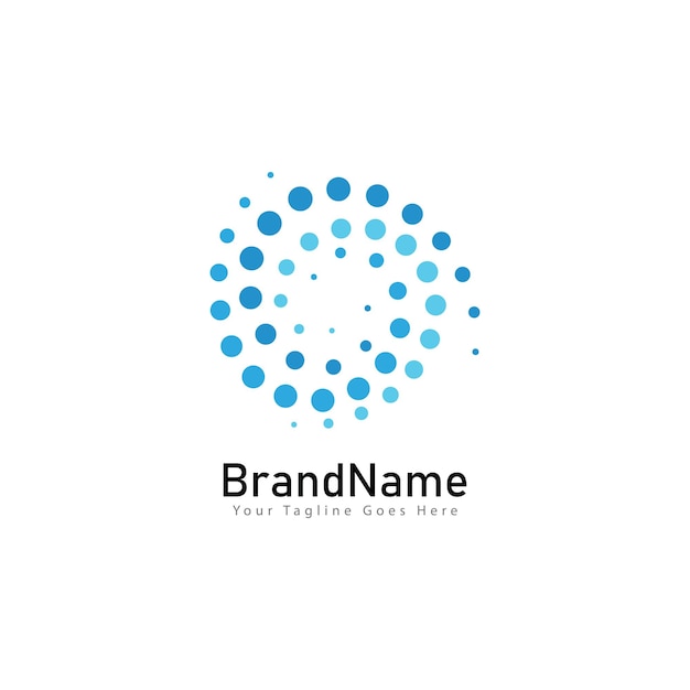 Circle Dots Creative Cool Logo Icon Design