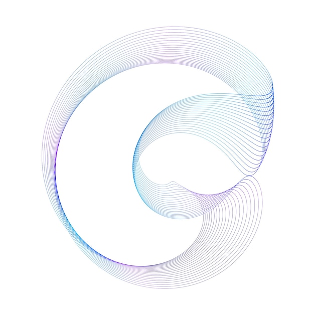 Circolare Wireframe mesh cerchi linee effetto logo element22