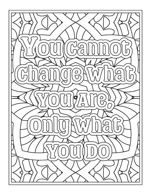 Citazioni che cambiano la vita Disegni da colorare per Kdp Coloring Pages