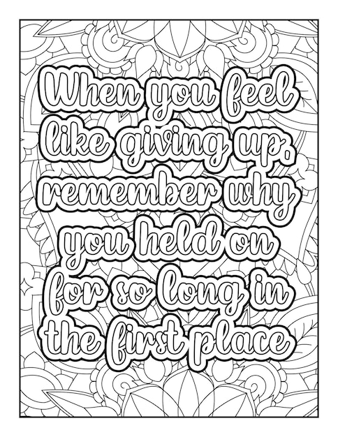 Citazioni motivazionali Mandala da colorare