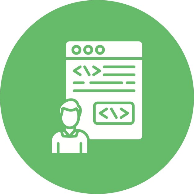 Citizen Developer Immagine vettoriale di icone maschile Può essere utilizzata per No Code