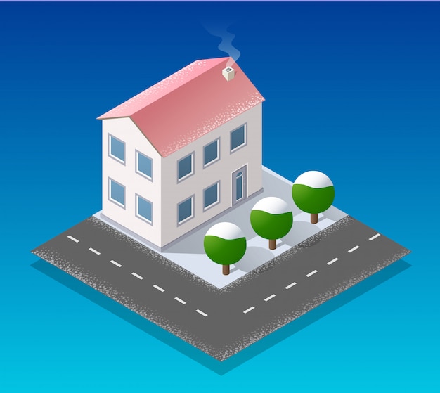 Città di Natale isometrica