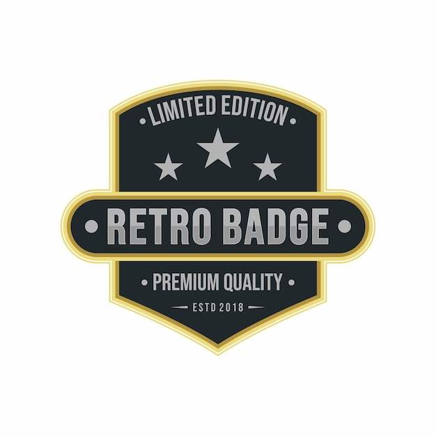 Classic Vintage Retro Label Badge Logo Design (disegno del logo dell'etichetta vintage)