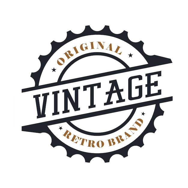 Classic Vintage Retro Label Badge Logo Vector Template