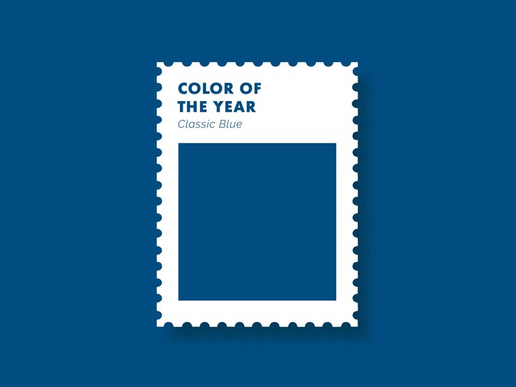 Vettore classico colore blu dell'anno