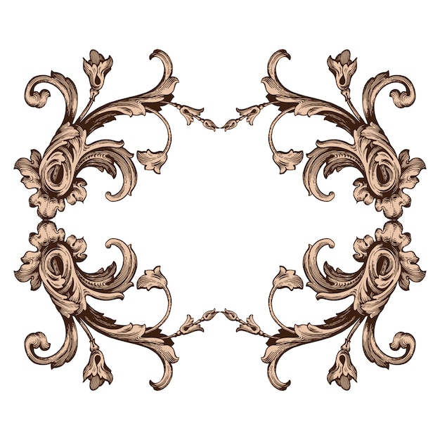 Classico set barocco di elementi vintage per il design. Calligrafia a filigrana elemento decorativo di design.